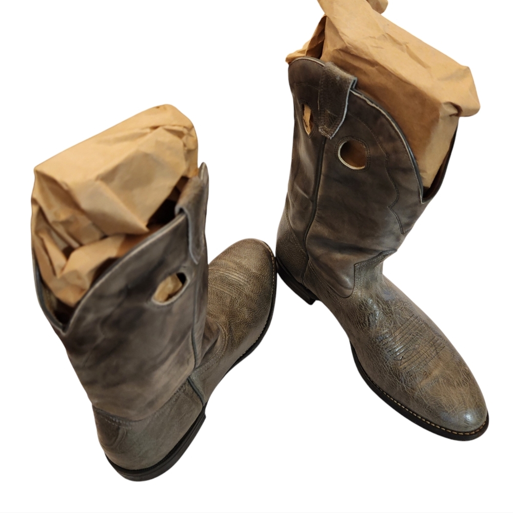 Boulet Canada Vintage pull-on leather boots size 10.5 M